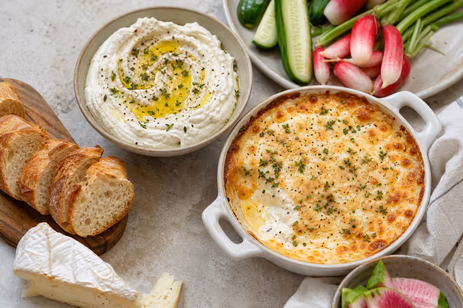 Cheese Dips and Spreads: Warm, Cool, Whipped, Baked, and Balanced