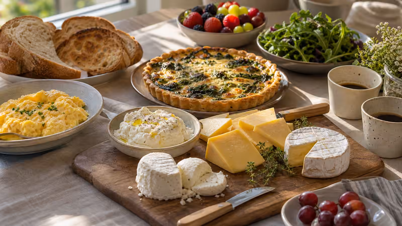 Cheese for Brunch: Eggs, Toasts, Tarts, Fruit, and Slow Mornings