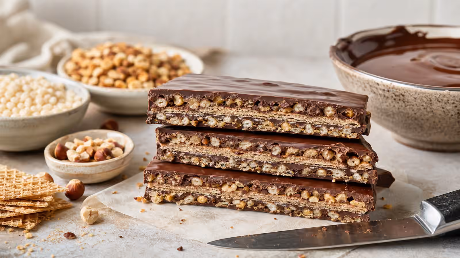 Chocolate Crunch Layers and Wafers