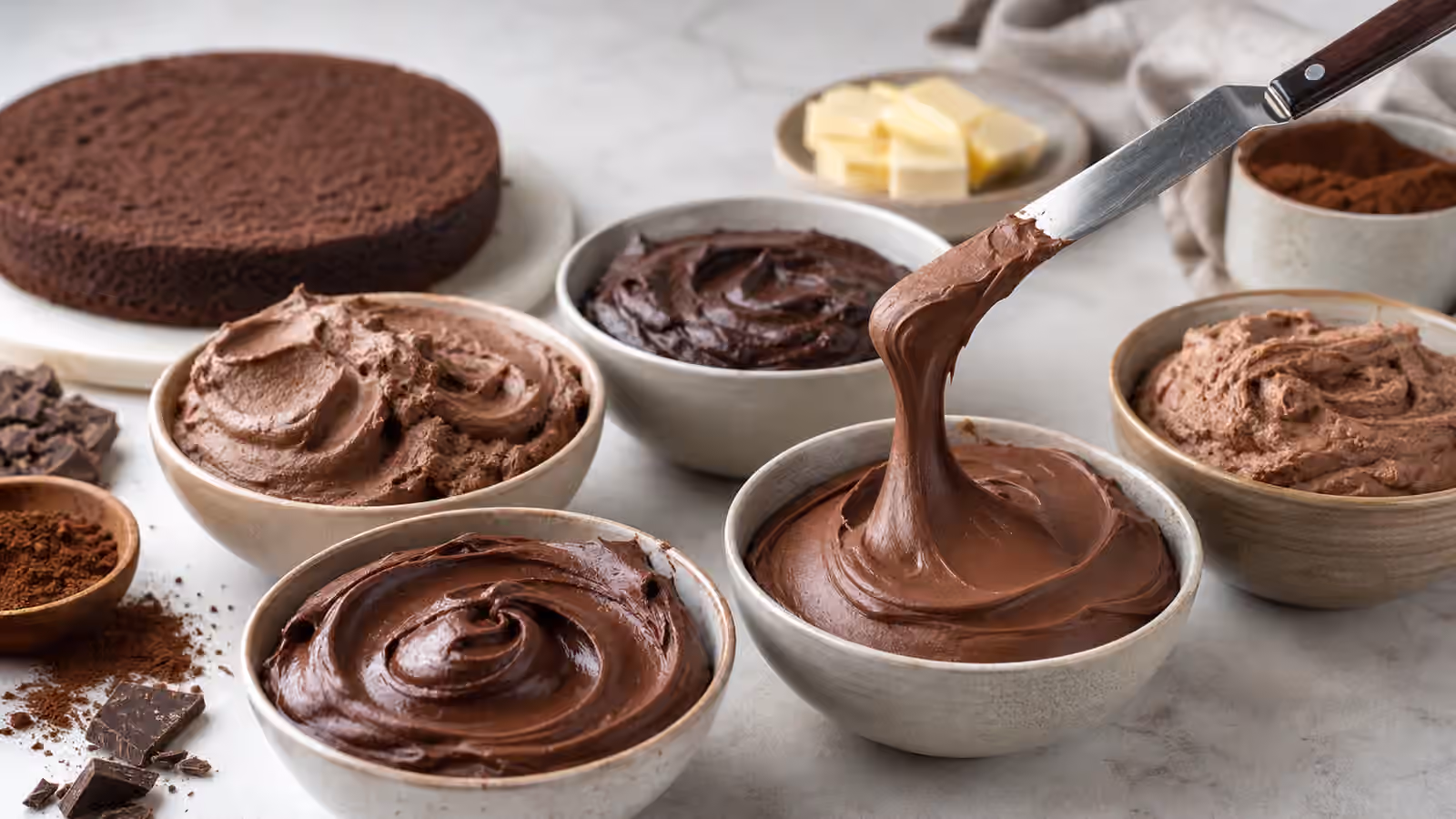 Chocolate Frostings and Buttercreams