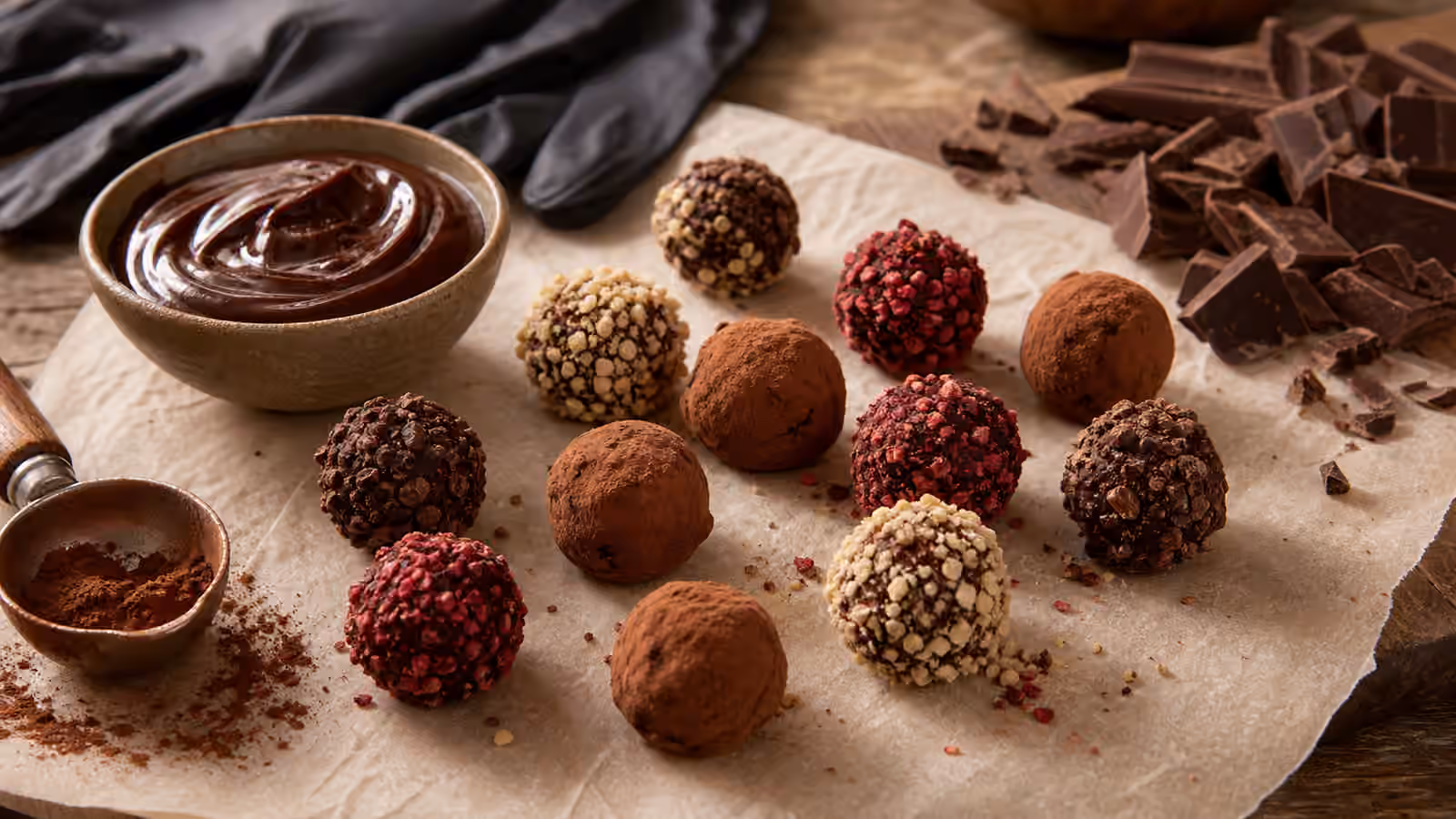 Hand-Rolled Chocolate Truffles: Ganache Centers Without Molds