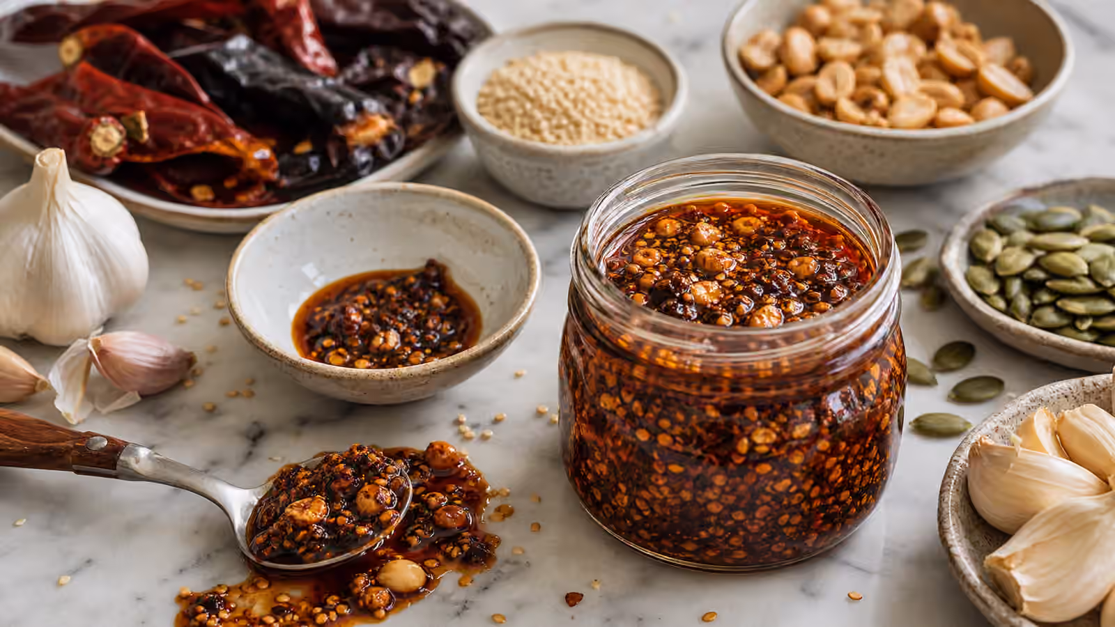 Salsa Macha-Style Crunchy Hot Sauce