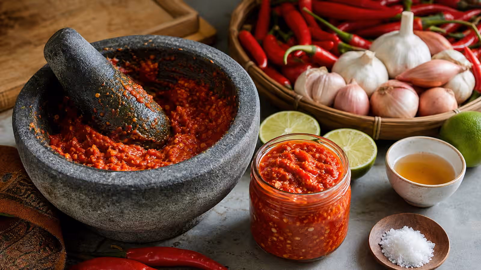 Sambal-Style Chile Paste and Hot Sauce