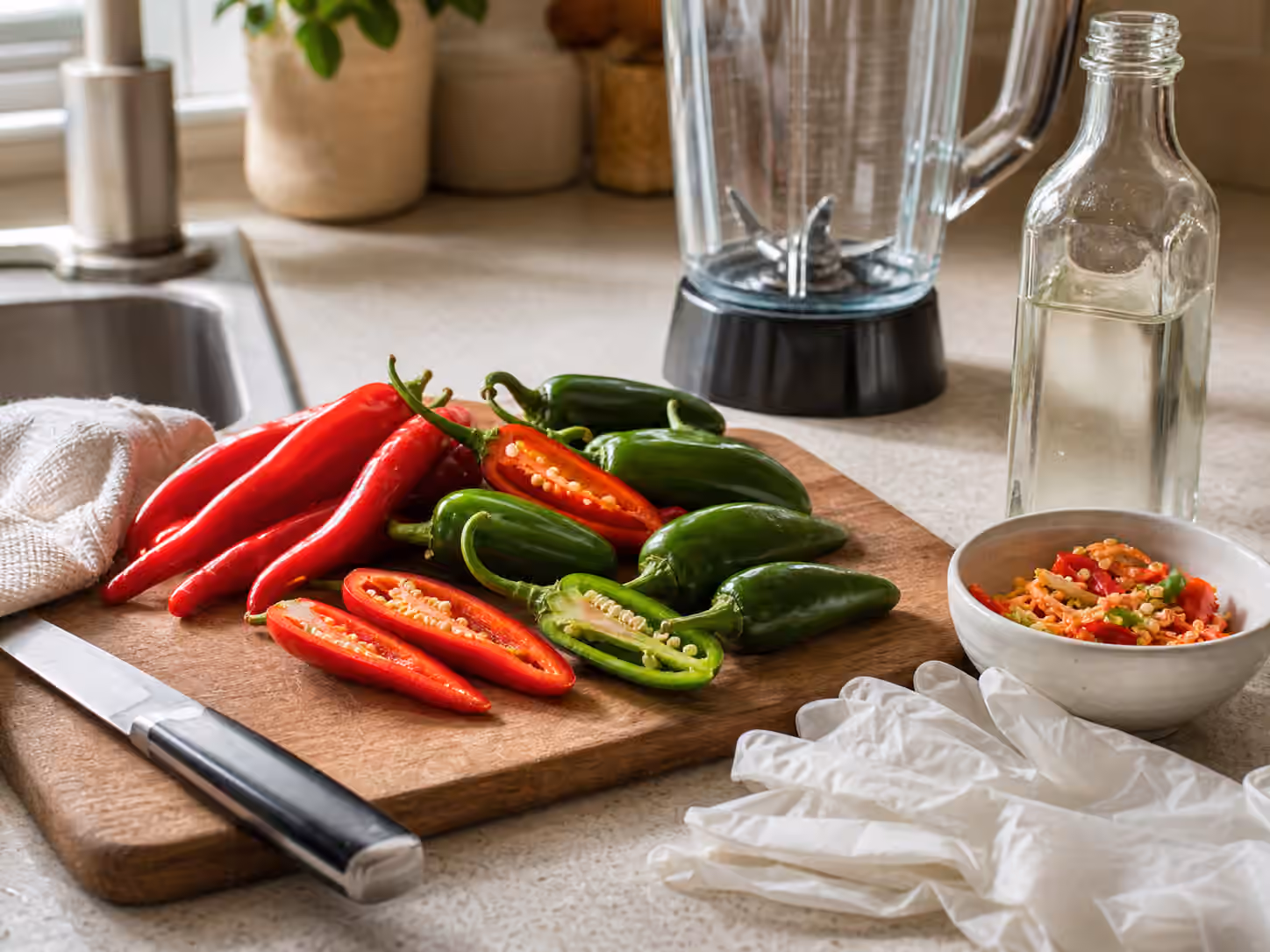 Working Clean With Hot Peppers