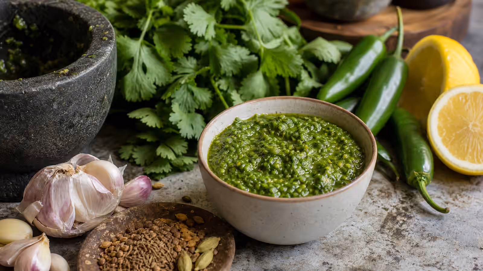 Zhoug-Style Green Hot Sauce
