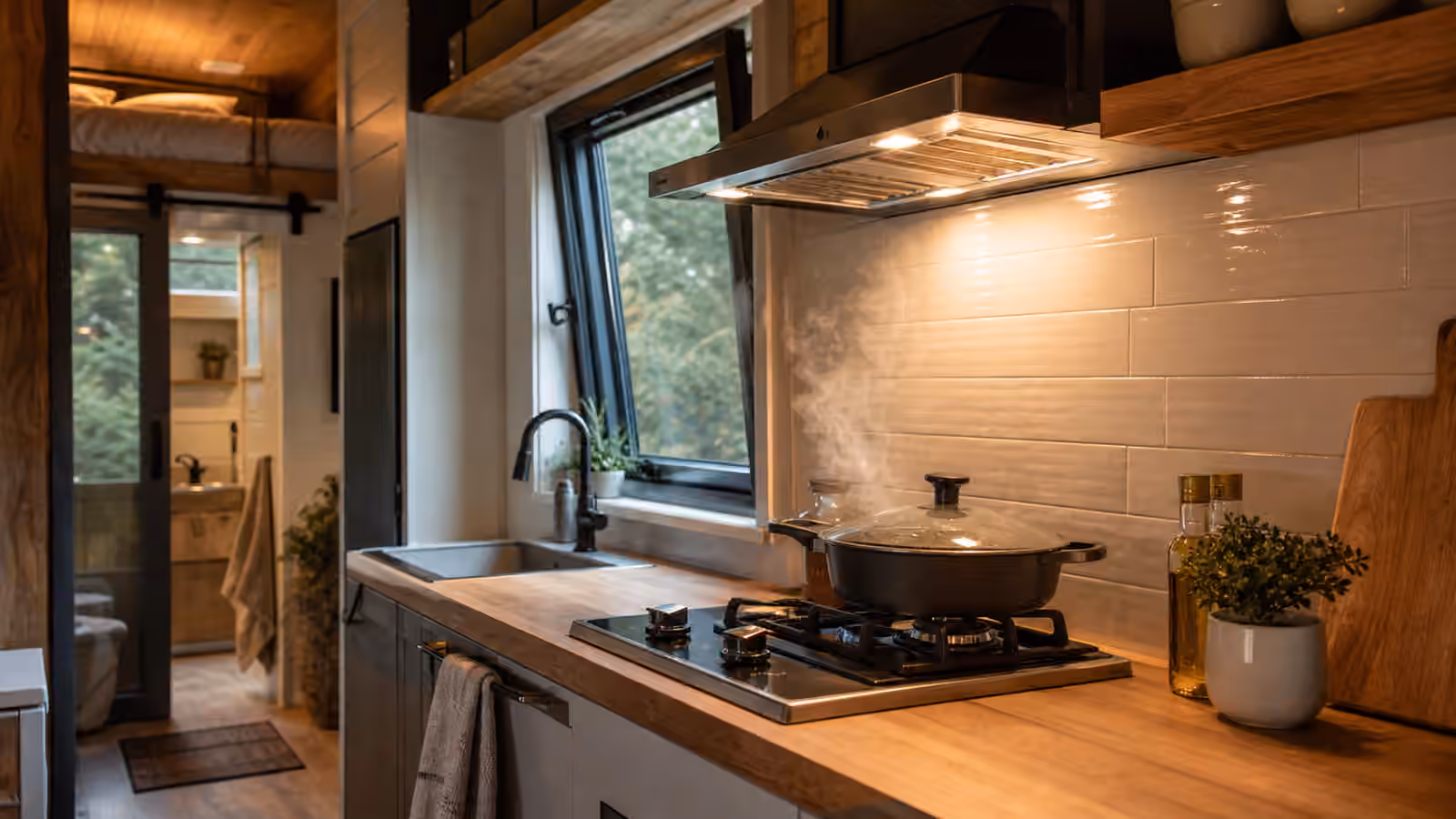 Tiny Home Cooking Odor and Grease Control