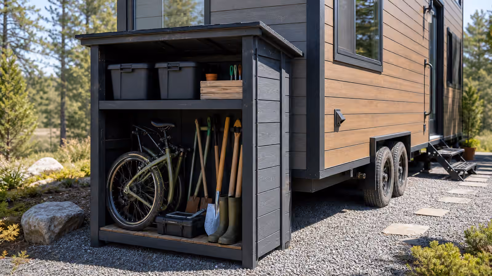 Tiny Home Hobby and Outdoor Gear Storage: Making Room for Real Interests