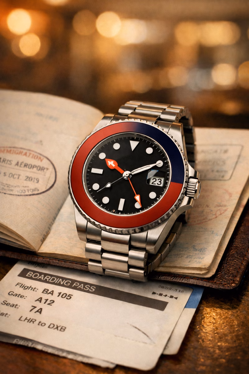 The Watch That Crossed Time Zones (A Story About GMT Hands and Jet Lag)