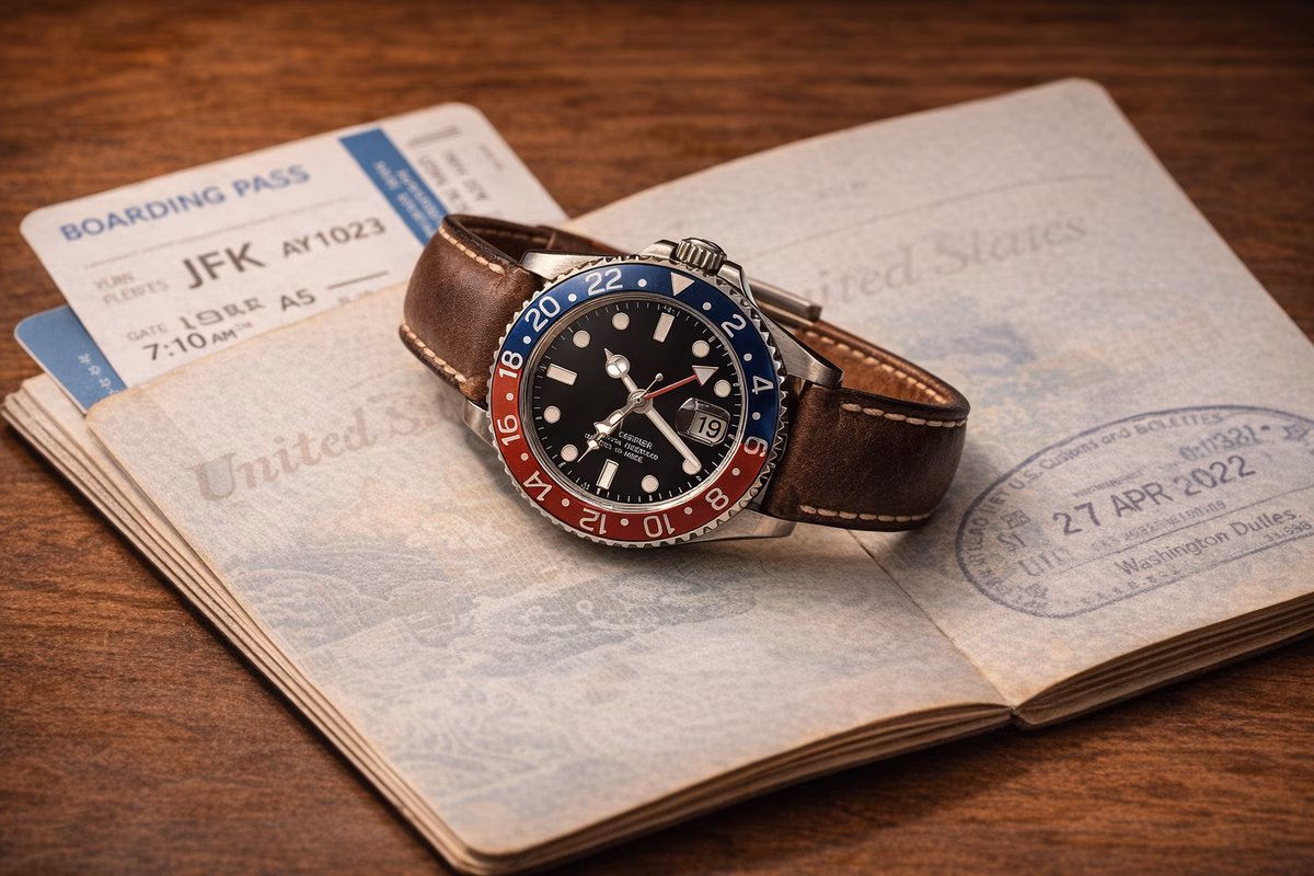 The Watch That Crossed Time Zones (A Story About GMT Hands and Jet Lag)